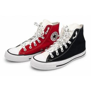 Converse Chuck Taylor All Star High By You Women's 8 Red Black Sneakers 152620C